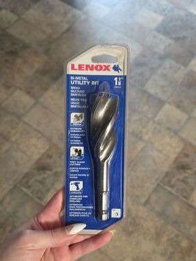 NWT, Lenox Bi-Metal Utility Bit 1 1/8
